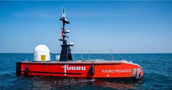 Морской дрон дальнего плавания Fugro Pegasus приступает к работе