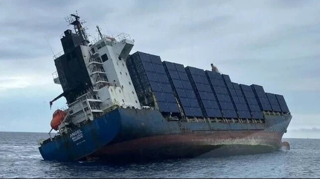 Затонувший контейнеровоз «Ангел», может быть связан с Азербайджаном