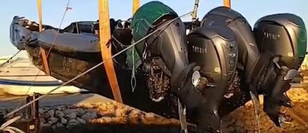 Скоростной катер наркодилеров не смог уйти от погони